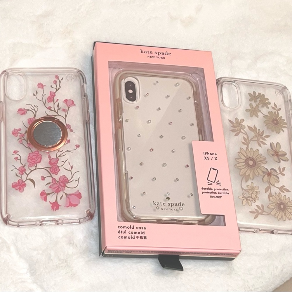 ♠️Kate Spade Jeweled Comold Case XS/X